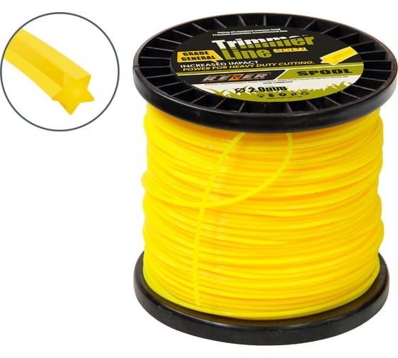 Изображение товара Леска GENERAL звезда, 2.0 мм, 170 м звезда Rezer 03.007.00139