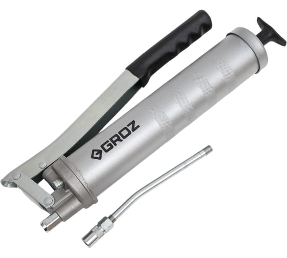 Изображение товара Рычажный шприц для масла и смазок Groz G19R/B 619 атм, 500 см3, трубка GR42740