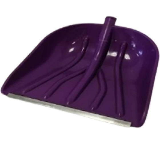 Изображение товара Лопата пластиковая ООО Агростройлидер №5 410x460мм цветная с алюминиевой планкой с деревянным черенком 1200мм в сборе СНЕГ-01.33.1