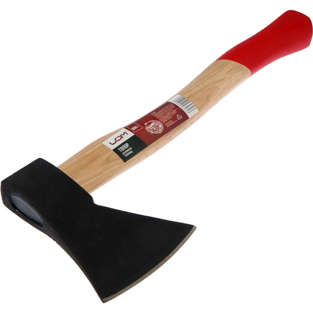 Изображение товара Топор ЛОМ деревянное топорище 38 см 800 г хозяйственный бытовой инструмент