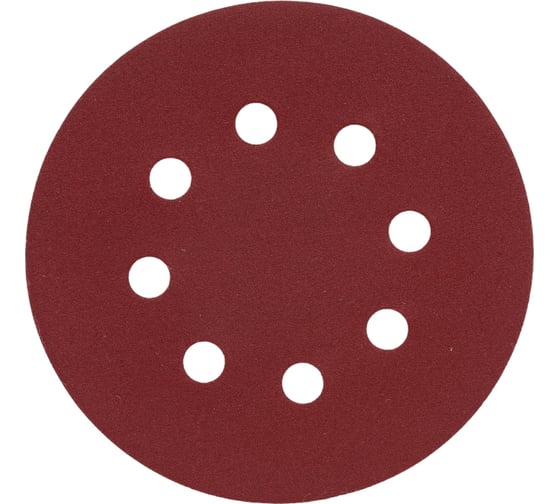 Изображение товара Круг абразивный на ворсовой подложке под липучку (125 мм, Р240, 5 шт.) MATRIX 73811