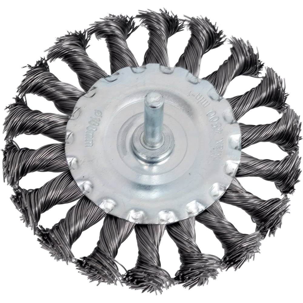 Изображение товара Щетка дисковая для дрели MIRAX 100 мм для чистки и шлифовки