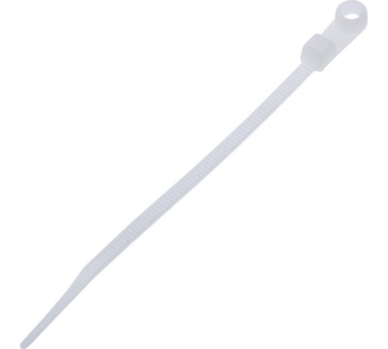 Изображение товара Стяжки Cablexpert пластиковые с монтажным отверстием 150мм х 3.2мм, 100шт. NYTH-150x3.2