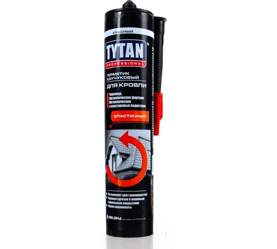 Изображение товара Каучуковый герметик для кровли Tytan PROFESSIONAL красный 310мл 91530 43027