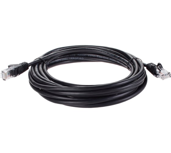 Изображение товара Литой патч-корд AOpen/Qust utp кат.5е 5m черный anp511-5m-bk ANP511_5M_BK