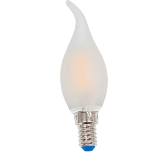 Изображение товара Светодиодная лампа Uniel LED-CW35-6W/WW/E14/FR PLS02WH Форма свеча на ветру, матовая UL-00000306