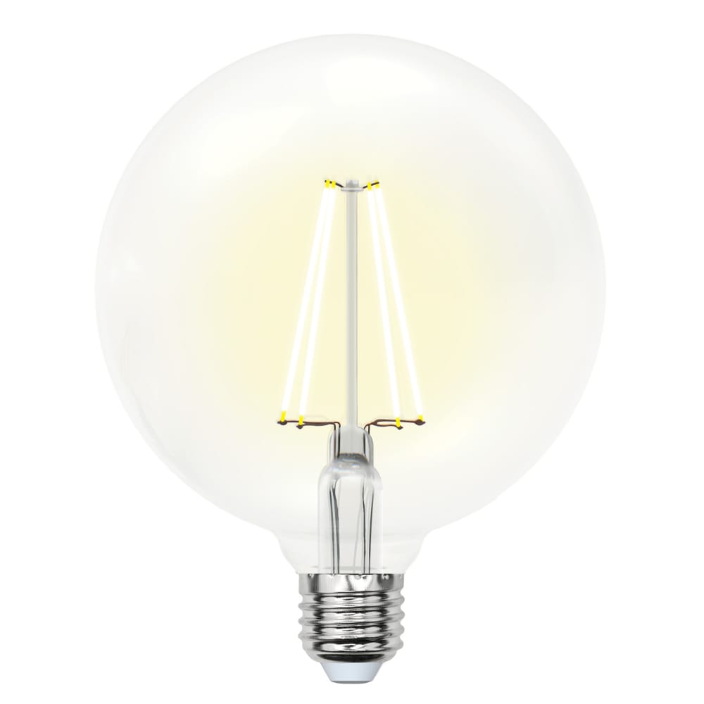 Купить Светодиодная лампа Uniel, LED-G125-10W/NW/E27/CL PLS02WH, филаментная