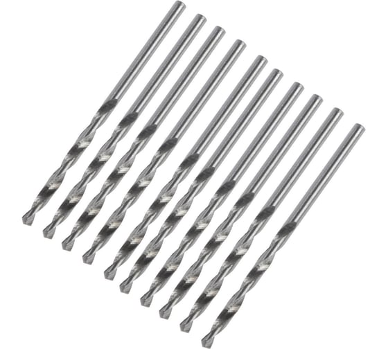 Изображение товара Сверло по металлу ц/х 2x50 мм, HSS, 10 шт ЛОМ 1864659