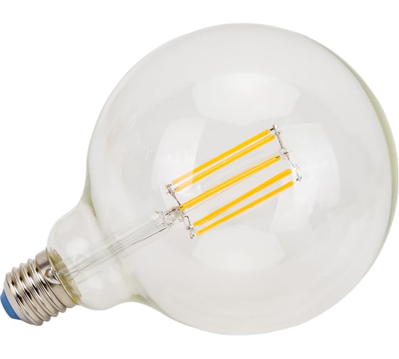 Изображение товара Лампа Uniel LED-G125-15W/3000K/E27/CL PLS02WH Форма шар, прозрачная UL-00004860
