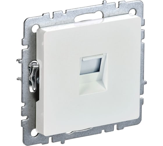Изображение товара Компьютерная розетка rj45 IEK Brite кат.6 рк11-брж жемч. BR-K10-2-K36