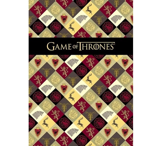 Изображение товара Бизнес-блокнот Hatber 80 л, А4, 210x290 мм, 5-цветов, блок клетка, твердый переплет, матовая ламинация, игра престолов, 10 шт в упаковке 072117