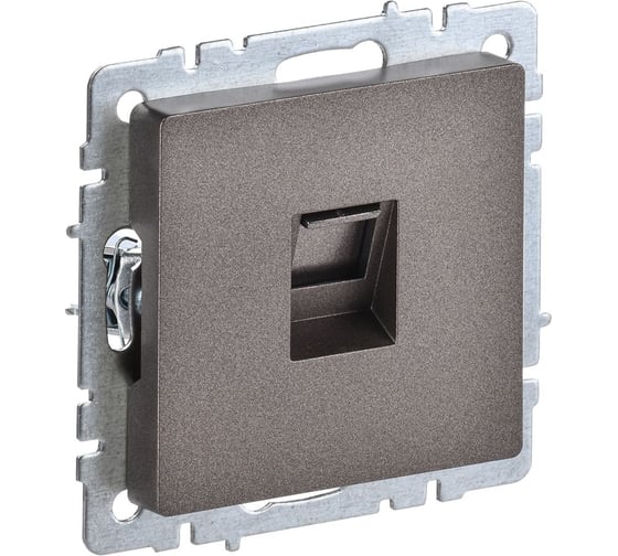 Изображение товара Компьютерная розетка rj45 IEK Brite кат.6 рк11-бртб бр. BR-K10-2-K45