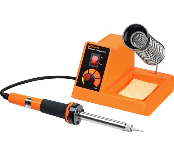 Изображение товара Паяльная станция TDM ELECTRIC ПС-72, 2-72Вт, 230В, 160-500С, керамический ТЭН, 4 жала в комплекте, регулятор SQ1025-0705