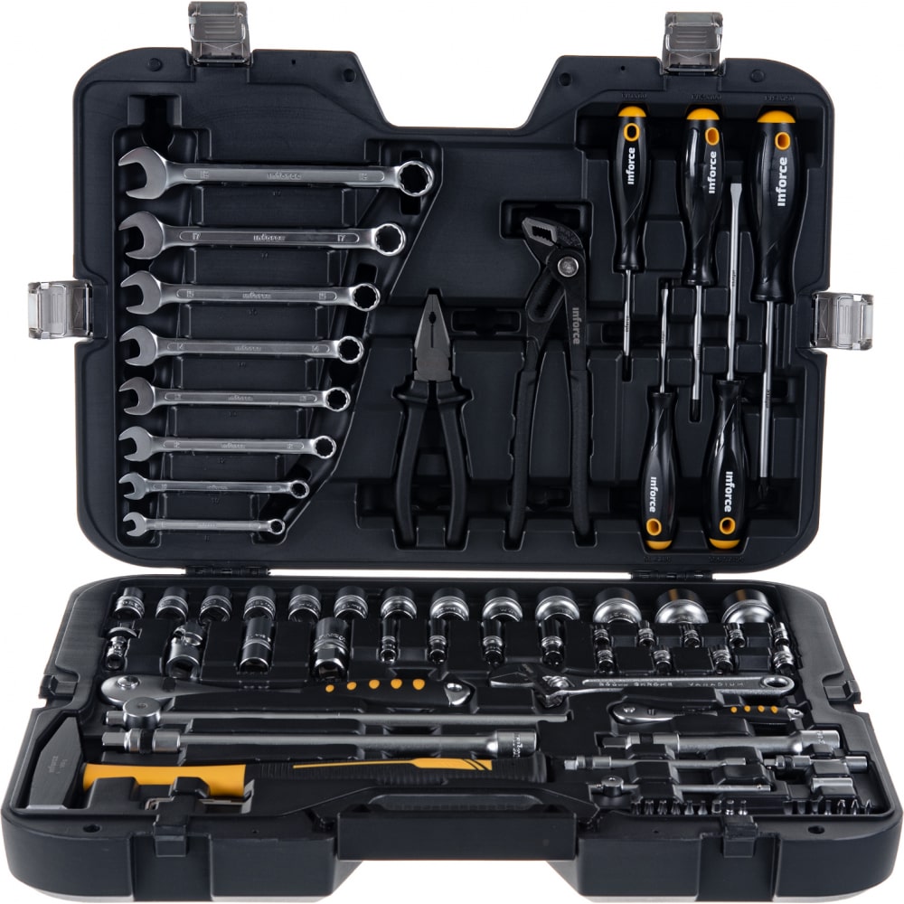 Набор инструментов Inforce handskit rj45 rj11 rj12 сеть ремонт плоскогубцы набор инструментов с кабельным тестером пружинный зажим обжимной инструмент обжимные клещи