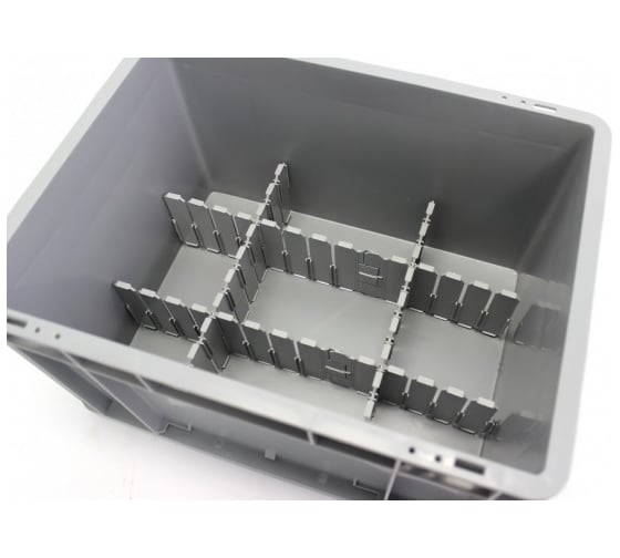 Изображение товара Разделитель регулируемый для ящиков 600 на 85 серый Пластик Система DPS 4591