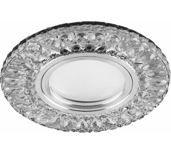 Изображение товара Встраиваемый потолочный светильник FERON со светодиод подсветкой, белый, хром, CD906 28849