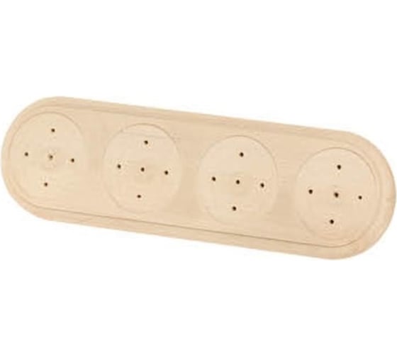 Изображение товара Деревянная универсальная овальная накладка на бревно TDM ELECTRIC НБУ 1Пх4 92x319 мм, береза SQ1821-0426