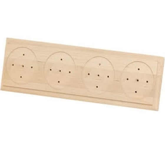 Изображение товара Деревянная универсальная накладка на бревно TDM ELECTRIC НБУ 1Пх4 92x319 мм, береза SQ1821-0424