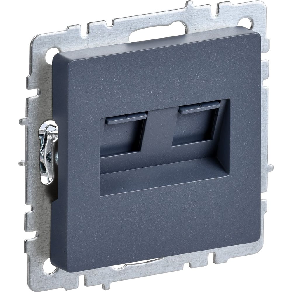 2-ная компьютерная розетка rj45 IEK Brite кат.6 рк11-2-брм мар. BR-K20-2-K35
