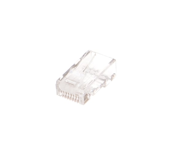 Изображение товара Универсальная вилка Cablexpert RJ-45 8P8C кат.6, контакты 30 микрон 100 шт LC-8P8C-002