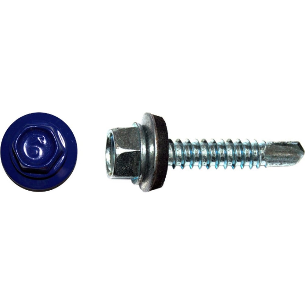 Изображение товара Саморез кровельный 5,5x25 RAL5002 ультрамарин К для металлических оснований