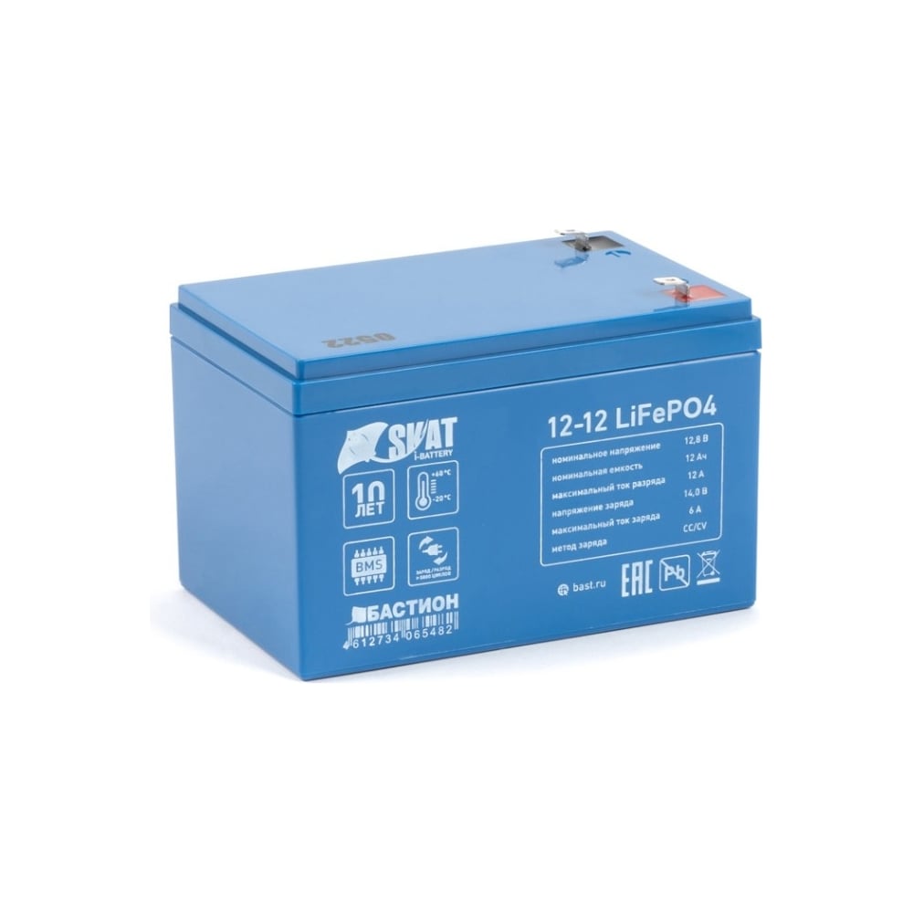 Изображение товара Аккумулятор Li-ion Skat I-BATTERY 12-12 LIFEPO4 Бастион 646 12 В 12 А*ч
