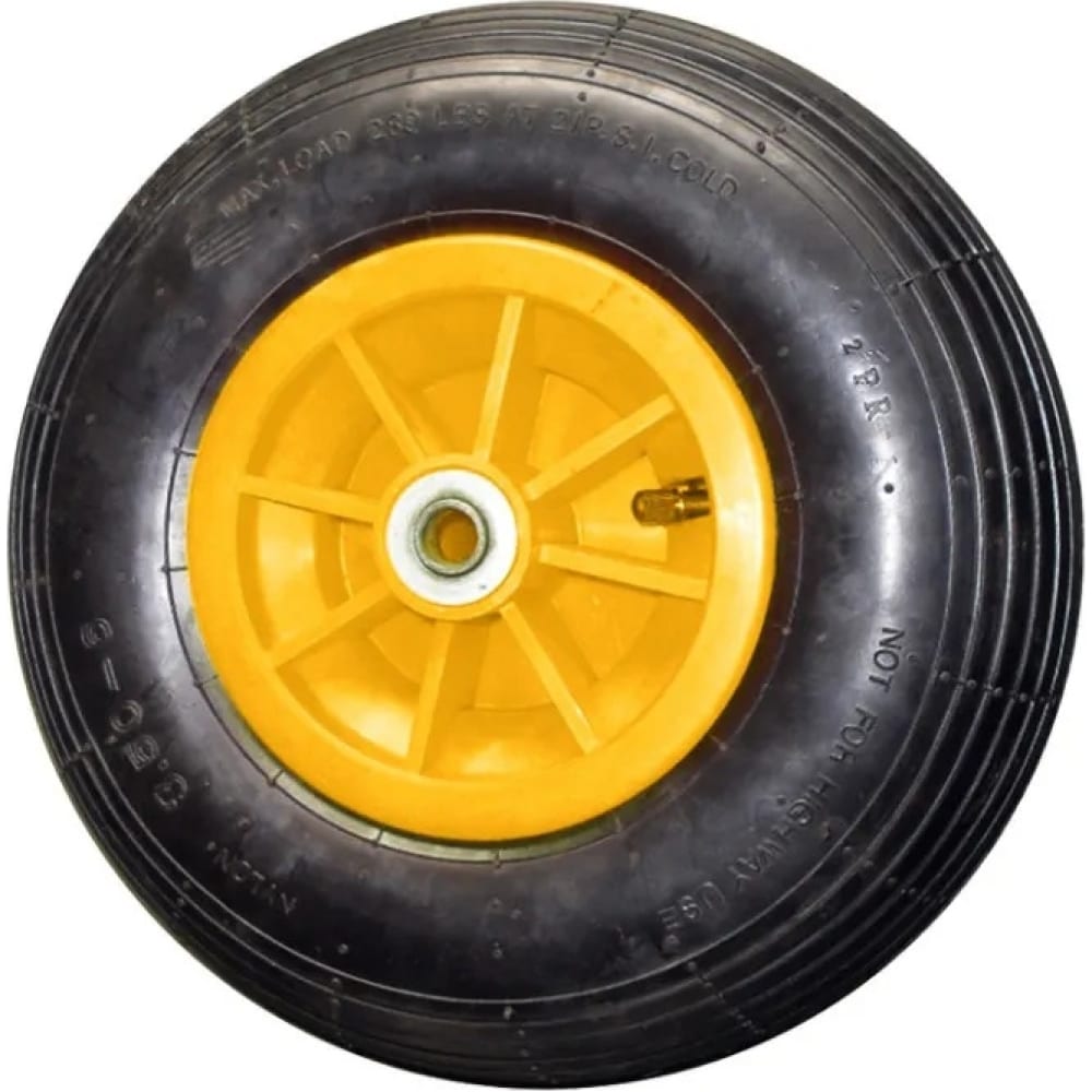 Колесо для строительной тачки Biber колесо опорное для прицепа d 48 200х50 мм 150 кг jw 04