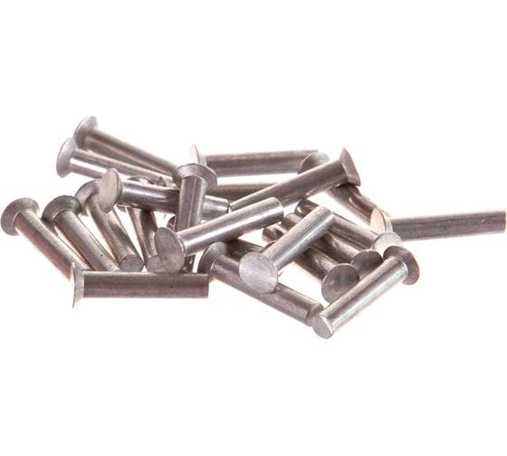 Изображение товара Алюминиевая заклепка с потайной головой Tech-Krep 4,0х20 ГОСТ 10300-80 22 шт 144241