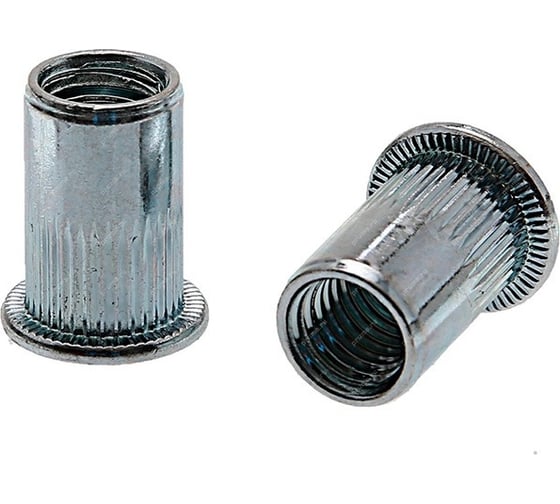 Изображение товара Заклепка КРЕП-КОМП с внутренней резьбой цилиндрический бортик, Белый цинк м3x0,5x9 (2000шт) KENNER - SRC зрц3