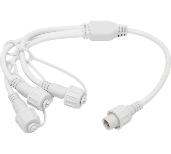 Изображение товара Разветвитель TEAMPROF 2 pin, 1-3, белый TPF-SC2/1-3-W