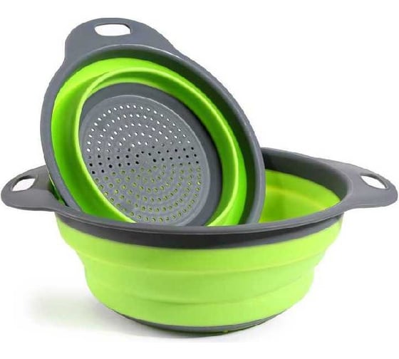 Изображение товара Дуршлаг EUROHOUSE 2 л, складной, 23.5x29x8.5 см, цвета в ассортименте 9311