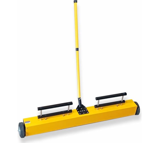 Изображение товара Магнитный сборщик на колесах 1000 мм с системой очистки Проф-Магнит Подборщик 1000-С125