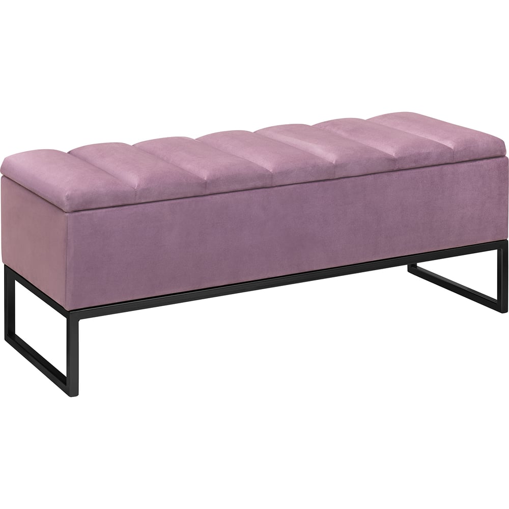 Изображение товара Банкетка GreenWeen CUBE с ящиком для хранения цвет Dusty Pink