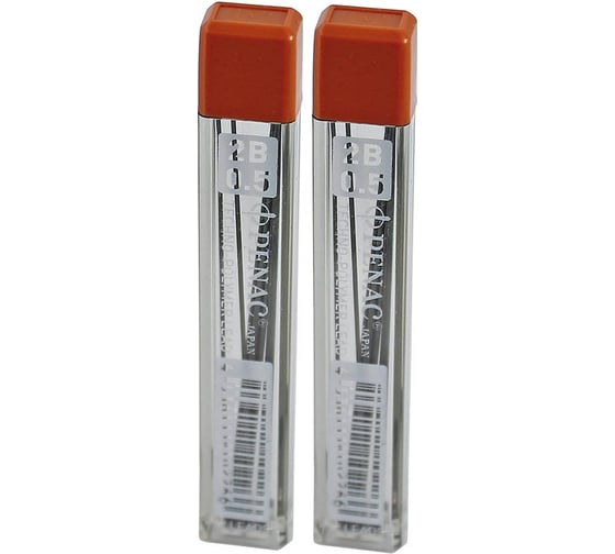Изображение товара Грифель Penac 0.5 мм, 2b, 12 шт. 2 шт. в комплекте L512G/2B-2SET