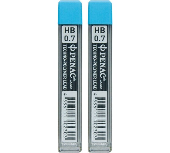 Изображение товара Грифель Penac 0.7 мм, hb, 12 шт. 2 шт. в комплекте L712G/HB-2SET