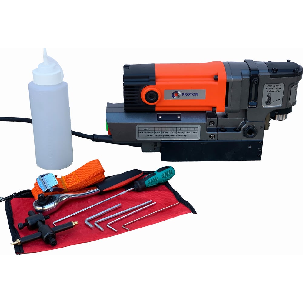 Изображение товара Магнитный сверлильный станок PROTON FD-W50 вертикально-сверлильный на магнитной подошве