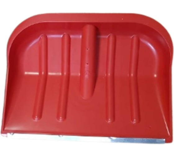 Изображение товара Лопата пластиковая ООО Агростройлидер №6 460x400мм цветная с алюминиевой планкой с деревянным черенком и v-ручкой в сборе СНЕГ-01.34.21