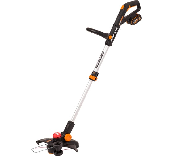 Изображение товара Аккумуляторный триммер WORX бесщёточный, 20В, 33см, 4Ач х1, ЗУ 2А, коробка WG173E