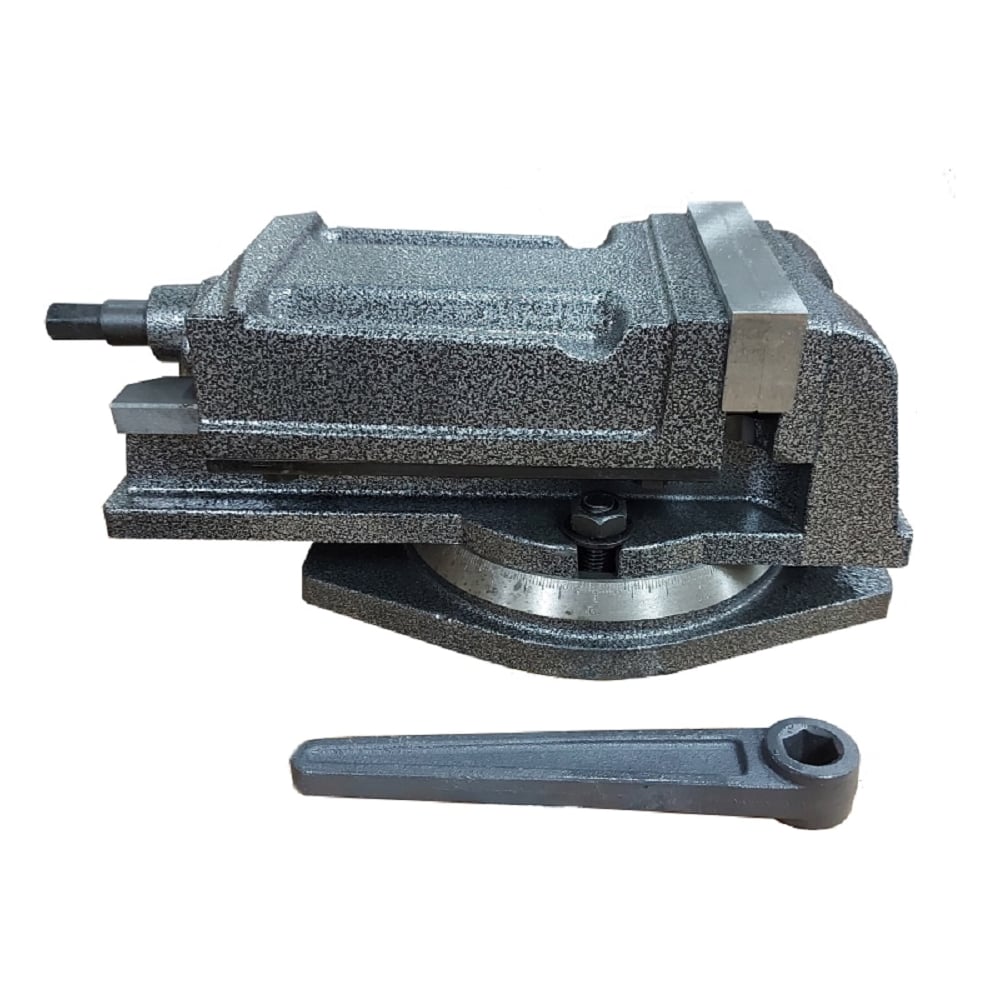 Изображение товара Станочные тиски GRIFF 100мм, поворотные, серия QH образец профессиональных тисков