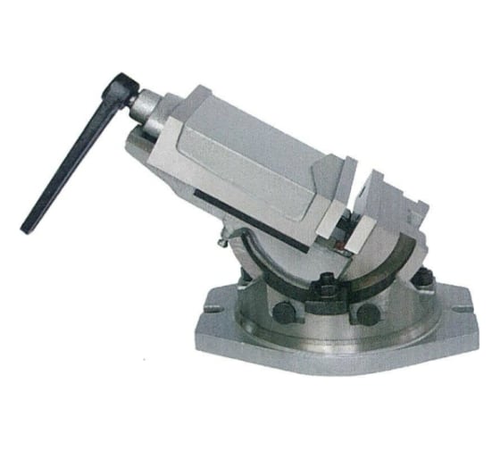 Изображение товара Станочные тиски GRIFF глобусные 100мм, 80мм, 13.8кг, поворотные, серия QHK b241601