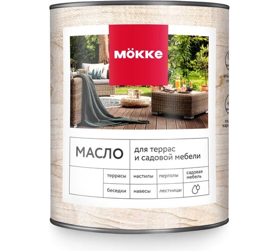 Изображение товара Масло для терас и садовой мебели MÖKKE Mokke 1,8 л ,бесцветный 9613