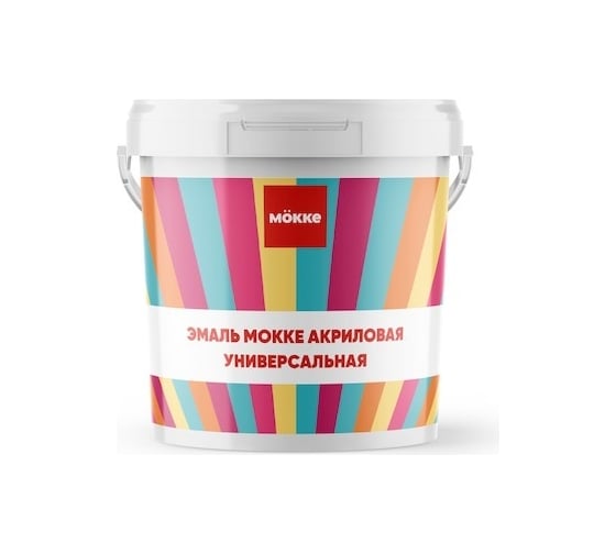 Изображение товара Акриловая эмаль MÖKKE Mokke п/гл. универсальная, белая, 0,8 кг, 4681