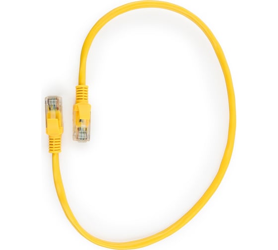 Изображение товара Многожильный медный патч-корд Cablexpert UTP кат.5e, 0.25 м, литой, желтый PP10-0.25M/Y