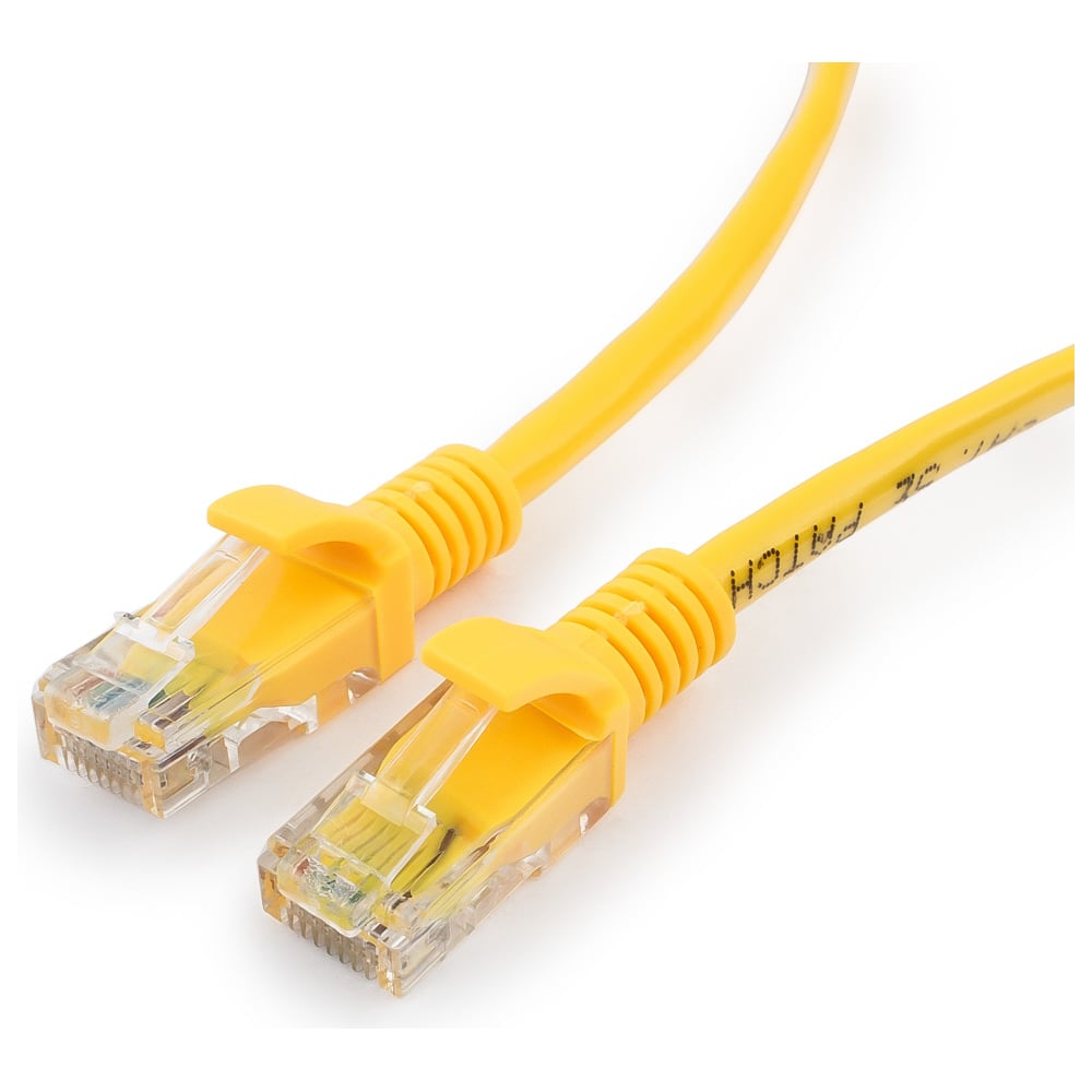 Изображение товара Многожильный медный патч-корд Cablexpert UTP кат 5e 1.5м желтый