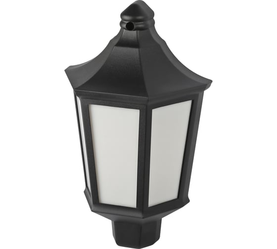 Изображение товара Садовопарковый светильник ЭРА НБУ 0660003 Ника 60Вт черный белое основание матовый Б0061158