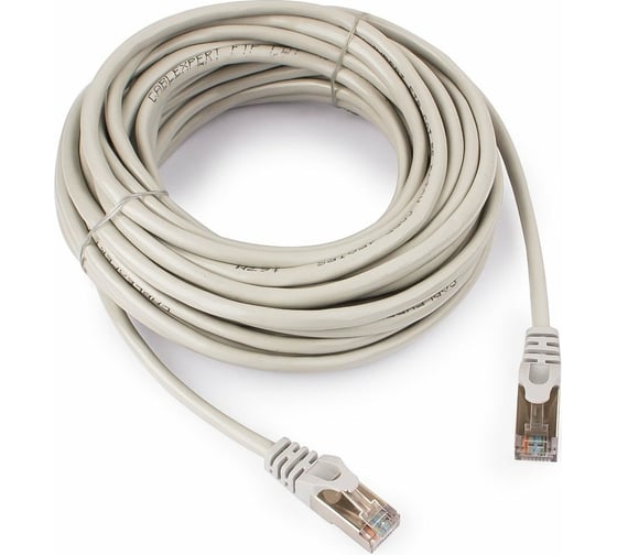 Изображение товара Многожильный патч-корд Cablexpert FTP кат.5e, 10м, литой, серый PP22-10M