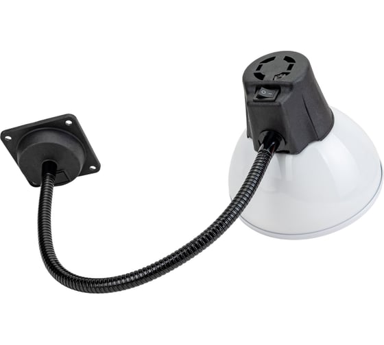 Изображение товара Светильник НКП 03-60-026-02 Алькор станочный без лампы белый (60 Вт, Е27, на флексе 410 мм) Трансвит УТ-00025731