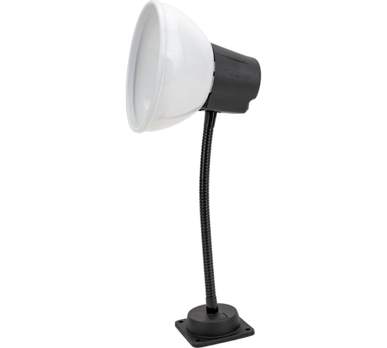 Изображение товара Светильник НКП 03-60-026-01 Алькор станочный без лампы белый (60 Вт, Е27, на флексе 250 мм) Трансвит УТ-00025730