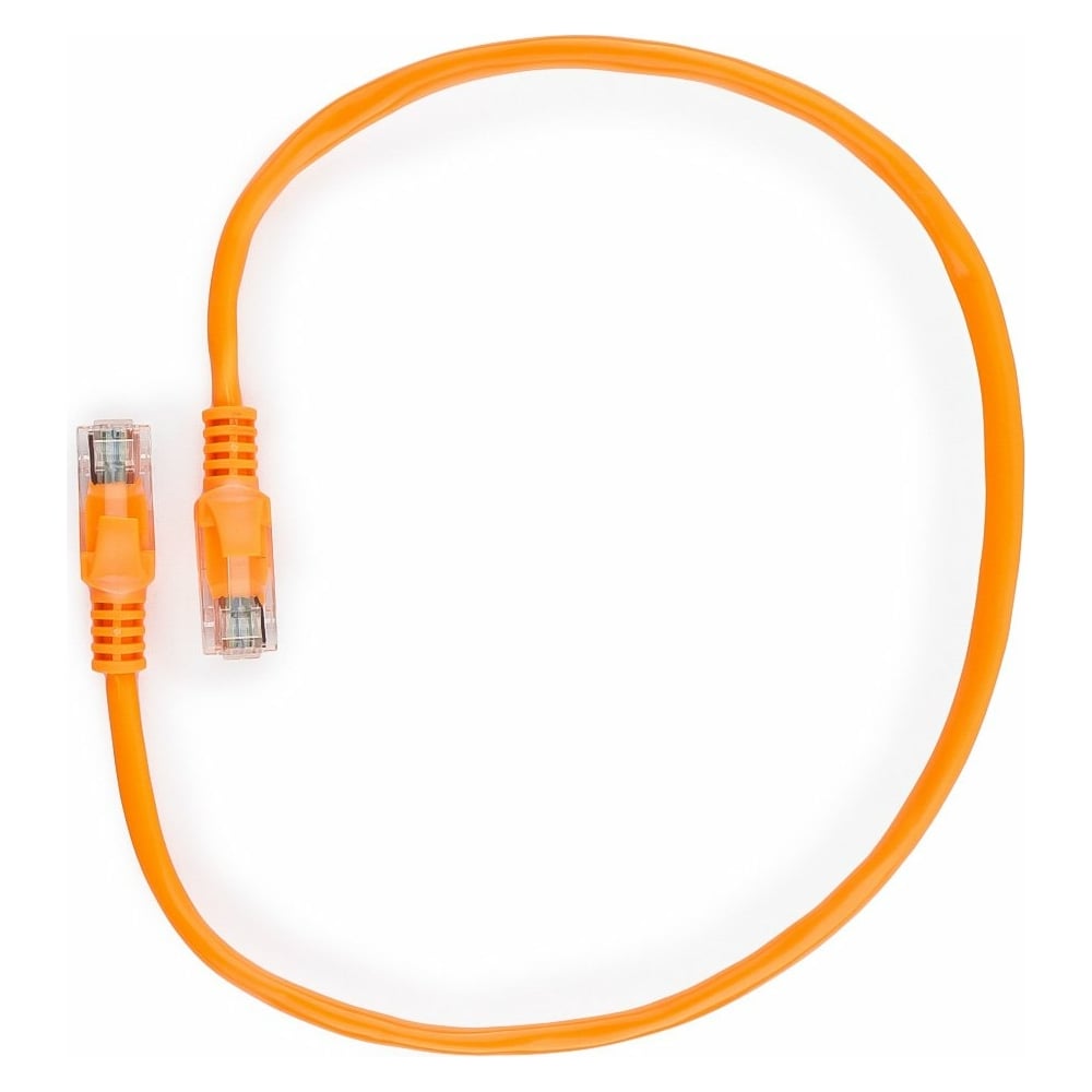 Литой многожильный патч-корд Cablexpert патч корд utp cablexpert pp12 0 5m o кат 5e 0 5м литой многожильный оранжевый