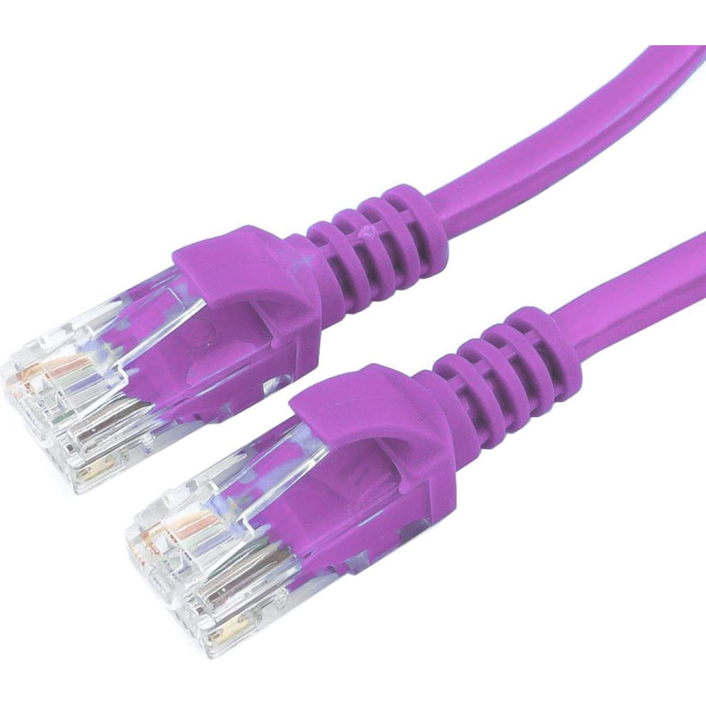 Изображение товара Многожильный патч-корд Cablexpert UTP кат.5e, 0.5м, литой, фиолетовый PP12-0.5M/V